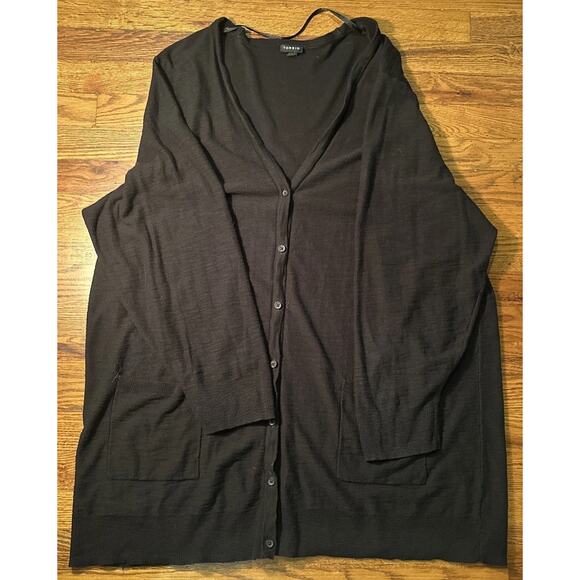 Torrid Womens Black Size 5 Button Down Cardigan Sweater 5X - Picture 2 of 5